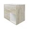 Milano Bexley - Light Oak Modern 800mm Open Shelf Vanity Unit, WC Unit and Back to Wall Pan