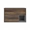 Milano Bexley - Dark Oak 800mm Wall Hung Open Shelf Vanity Unit with Rectangular Countertop Basin