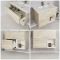 Milano Bexley - Light Oak 800mm Wall Hung Open Shelf Vanity Unit with Basin