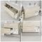 Milano Bexley - Light Oak 1000mm Wall Hung Open Shelf Vanity Unit with Basin