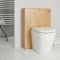 Milano Oxley - Golden Oak 800mm Vanity Unit with Basin, WC Unit, Back to Wall Pan