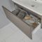 Milano Oxley - Grey 800mm Vanity Unit with Basin, WC Unit, Back to Wall Pan