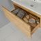 Milano Oxley - Golden Oak 1000mm Wall Hung Vanity Unit with Basin
