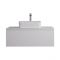 Milano Oxley - White 1000mm Wall Hung Vanity Unit with Countertop Basin