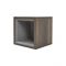 Milano Bexley - Dark Oak Modern Single Wall Hung Open Storage Unit - 300mm x 300mm