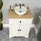 Milano Thornton - Antique White 645mm Traditional Vanity Unit - Choice of Basin and Handle Finish