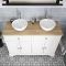 Milano Thornton - Antique White 1200mm Traditional Vanity Unit - Choice of Basin and Handle Finish