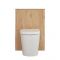 Milano Oxley - Golden Oak 600mm WC Unit (Excluding Pan)