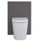Milano Oxley - Grey Modern 600mm WC Unit (Excluding Pan)