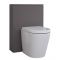 Milano Oxley - Grey Modern 600mm WC Unit (Excluding Pan)