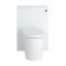 Milano Oxley - White Modern 600mm WC Unit with Rivington Toilet