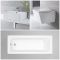 Milano Dalton - Modern Complete Bathroom Suite with Standard Bath and Taps