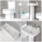 Milano Elswick - Modern Bathroom Suite with Straight Standard Bath
