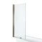 Milano Legend - White Traditional Freestanding Corner Shower Bath with Brushed Gold Feet and Screen - 1685mm x 750mm - Left/Right Hand Options