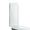 Milano Hest - Stone Grey Traditional Freestanding Corner Shower Bath with Chrome Feet and Screen - 1685mm x 750mm - Left/Right Hand Options