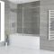 Milano Portland - Frameless Sliding Bath Shower Screen
