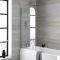 Milano Portland - Curved Top Bath Shower Screen