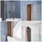 Milano Eris - Brushed Copper Hinged L Shaped Shower Bath Screen