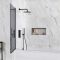 Milano Nero-Luna - Smoked Glass Bath Shower Screen
