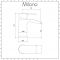 Milano Razor - Modern Mono Basin Mixer Tap - Chrome