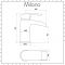 Milano Razor - Modern Waterfall Mono Basin Mixer Tap - Chrome
