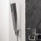 Milano Parade - Modern Deck Mounted Waterfall Bath Shower Mixer Tap with Hand Shower - Chrome