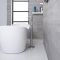 Milano Razor - Modern Freestanding Bath Shower Mixer Tap with Hand Shower - Chrome