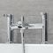 Milano Mirage - Modern Deck Mounted Bath Shower Mixer Tap with Hand Shower - Chrome