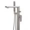 Milano Hunston - Modern Freestanding Bath Shower Mixer Tap with Hand Shower - Brushed Nickel