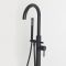Milano Nero - Modern Freestanding Bath Shower Mixer Tap with Hand Shower - Black