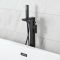 Milano - Modern Square Freestanding Bath Shower Mixer Tap with Hand Shower - Choice of Finish