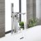 Milano Arvo - Modern Freestanding Bath Shower Mixer Tap and Hand Shower - Chrome
