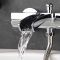 Milano Select - Modern Wall Mounted Bath Shower Mixer Tap - Chrome
