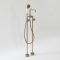 Milano Zandra - Industrial Style Freestanding Bath Shower Mixer Tap with Hand Shower - Brushed Gold