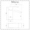 Milano Dalton - White Modern Square Countertop Basin with Mono Mixer Tap - 410mm x 410mm