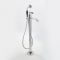 Milano Elizabeth - Traditional Freestanding Mono Bath Shower Mixer Tap with Hand Shower - Chrome and Black
