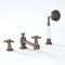 Milano Elizabeth - Traditional 4 Tap-Hole Crosshead Bath Shower Mixer Tap - Oil Rubbed Bronze