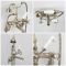 Milano Elizabeth - Traditional Wall Mounted Crosshead Bath Shower Mixer Tap - Brushed Gold