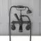 Milano Elizabeth - Traditional Wall Mounted Crosshead Bath Shower Mixer Tap - Black