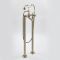 Milano Elizabeth - Traditional Freestanding Crosshead Bath Shower Mixer Tap with Hand Shower - Brushed Gold