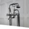 Milano Elizabeth - Traditional Freestanding Crosshead Bath Shower Mixer Tap with Hand Shower - Black