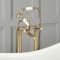 Milano Elizabeth - Traditional Freestanding Crosshead Bath Shower Mixer Tap with Hand Shower - Choice of Finish