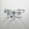 Milano Elizabeth - Traditional Freestanding Crosshead Bath Shower Mixer Tap with Hand Shower - Chrome and White