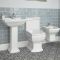 Milano Sandringham - Traditional Toilet and Wall Hung Bidet Suite with Choice of Basin