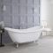 Milano Sandringham - Traditional Bathroom Suite with Freestanding Bath, Wall Hung Toilet and Pedestal Basin