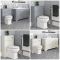 Milano Thornton - 1200mm Traditional Vanity Unit and Back to Wall Toilet Set