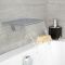 Milano Blade - Modern Wall Mounted Waterfall Bath Filler Spout - Chrome