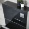 Milano Nero - Black Modern 500mm Compact WC Unit with Toilet and Basin
