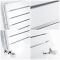Milano Capri - White Flat Panel Horizontal Designer Radiator - 472mm x 1780mm (Double Panel)
