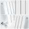 Milano Capri - White Flat Panel Vertical Designer Radiator - 1600mm x 354mm